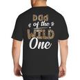 Dad Of The Wild One Zoo Themed 1st Birthday Party Big And Tall Men's T-Shirt Back Print Dad Of The Wild One Zoo Themed 1st Birthday Party Big And Tall Men's T-Shirt Back Print