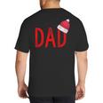 Dad Xmas PJs Christmas Pajamas And Xmas PJ Family Shirt Big And Tall Men's T-Shirt Back Print