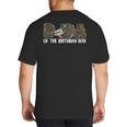 Dada Of The Birthday Boy One Lucky Duck 1st Birthday Family Big And Tall Men's T-Shirt Back Print