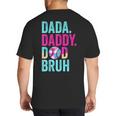 Dada Daddy Dad Bruh Baseball Drip Ice Cream Dad Bruh Big And Tall Men's T-Shirt Back Print Dada Daddy Dad Bruh Baseball Drip Ice Cream Dad Bruh Big And Tall Men's T-Shirt Back Print