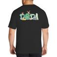 Dada Farm Animal Birthday Family Matching Party Dad Father Big And Tall Men's T-Shirt Back Print