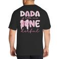 Dada Of Little Miss Onederful First Birthday Girl Bow Big And Tall Men's T-Shirt Back Print