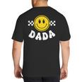 Dada One Happy Dude Birthday Theme 1st Family Matching Mom Big And Tall Men's T-Shirt Back Print