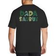 Dada Saurus Dad Dinosaur Three Rex Birthday Boy Girl Family Big And Tall Men's T-Shirt Back Print Dada Saurus Dad Dinosaur Three Rex Birthday Boy Girl Family Big And Tall Men's T-Shirt Back Print