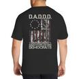 Daddd Gun Dads Against Daughters Dating Democrats On Back Big And Tall Men's T-Shirt Back Print