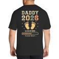 Daddy 2026 Loading Baby Announcement Expecting Dad To Be Big And Tall Men's T-Shirt Back Print