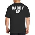Daddy AF As Fuck Christmas T-Shirt Big And Tall Men's T-Shirt Back Print