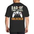 Daddy Again Leveled Up To Dad Of 2 Gamer Dad Level Unlocked Big And Tall Men's T-Shirt Back Print Daddy Again Leveled Up To Dad Of 2 Gamer Dad Level Unlocked Big And Tall Men's T-Shirt Back Print