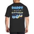 Daddy Of The Bday Boy Blue Dog Theme Party Family Matching Big And Tall Men's T-Shirt Back Print