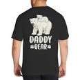 Daddy Bear And Cub Polar Bear Big And Tall Men's T-Shirt Back Print Daddy Bear And Cub Polar Bear Big And Tall Men's T-Shirt Back Print