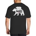 Daddy Bear Fathers Day Cute Baby Cub Papa Dad-a Pops Small Big And Tall Men's T-Shirt Back Print