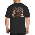 Daddy Can Bearly Wait Bear Gender Neutral Boy Baby Shower Big And Tall Men's T-Shirt Back Print
