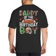 Daddy Of The Birthday Boy Game Day Football Big And Tall Men's T-Shirt Back Print