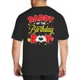 Daddy Of The Birthday Boy Matching Dad Son Family Birthday Big And Tall Men's T-Shirt Back Print
