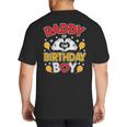 Daddy Of The Birthday Boy Shirt Matching Dad Son Family Bday Big And Tall Men's T-Shirt Back Print