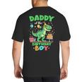 Daddy Of The Birthday BoyRex Dinosaur Family Party Big And Tall Men's T-Shirt Back Print