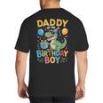 Daddy Of The Birthday Party Outfit Dinosaur Squad Dad Big And Tall Men's T-Shirt Back Print