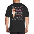 Daddy Dad Ice Cream Third Birthday Three Scoops Of Fun Big And Tall Men's T-Shirt Back Print