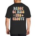 Daddy Dad Two Groovy Second Birthday Retro 2nd Bday Party Big And Tall Men's T-Shirt Back Print Daddy Dad Two Groovy Second Birthday Retro 2nd Bday Party Big And Tall Men's T-Shirt Back Print