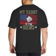 My Daddy Is My Hero Military Dad American Flag Army Proud Ar Big And Tall Men's T-Shirt Back Print