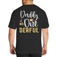 Daddy Of Mr Onederful 1st Birthday First One-Derful Matching Big And Tall Men's T-Shirt Back Print
