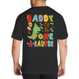 Daddy Of The One-A-Saurus 1St Birthday Boy Dinosaur Big And Tall Men's T-Shirt Back Print