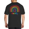 Daddy Rainbow For Women Men Family Matching Birthday Big And Tall Men's T-Shirt Back Print