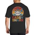 Daddy Shark Retro Shark Shirt Pajamas For Dad Dad Big And Tall Men's T-Shirt Back Print Daddy Shark Retro Shark Shirt Pajamas For Dad Dad Big And Tall Men's T-Shirt Back Print