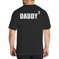 Daddy Squared Shirt 2 Second Pregnancy Announcement Shirt Big And Tall Men's T-Shirt Back Print Daddy Squared Shirt 2 Second Pregnancy Announcement Shirt Big And Tall Men's T-Shirt Back Print