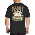 Daddy Of The Wild One 1St Birthday Kids Safari Jungle Big And Tall Men's T-Shirt Back Print