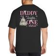 Daddy In a Winter Onederland Birthday Girl Christmas Tree Big And Tall Men's T-Shirt Back Print