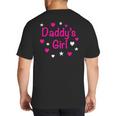 Daddy's Girl Shirt With Pink Lettering Big And Tall Men's T-Shirt Back Print