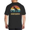 Daddysaurus DadRex Dinosaur Men Big And Tall Men's T-Shirt Back Print