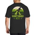 Daddysaurus Rex 2 Kids Sunset Tshirt For Fathers Day Big And Tall Men's T-Shirt Back Print Daddysaurus Rex 2 Kids Sunset Tshirt For Fathers Day Big And Tall Men's T-Shirt Back Print