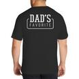 Dad's Favorite Son Daughter I'm Dad's Favorite Big And Tall Men's T-Shirt Back Print
