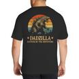 Dadzilla-Father Of The Monsters Dad Father's Day Big And Tall Men's T-Shirt Back Print