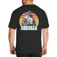 Dadzilla The Rad Dad Kaiju Vibes Big And Tall Men's T-Shirt Back Print