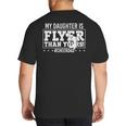 My Daughter Is Flyer Than Yours Cheer Dad Father's Day Big And Tall Men's T-Shirt Back Print