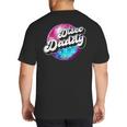 Disco Daddy 60's 70s Disco Dad Big And Tall Men's T-Shirt Back Print