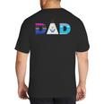 Disney Frozen Elsa Anna Olaf Dad Father's Day Birthday Big And Tall Men's T-Shirt Back Print