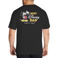 Disney Mickey Mouse Best Disney Dad Birthday Father’s Day Big And Tall Men's T-Shirt Back Print