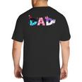 Disney Minnie Mouse And Daisy Duck Dad Father's Day Birthday Big And Tall Men's T-Shirt Back Print