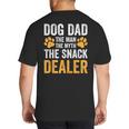 Dog Dad The Man The Myth The Snack Dealer Big And Tall Men's T-Shirt Back Print