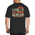Dog Fathers Day Fur Dad The Man The Myth The Snack Dealer Big And Tall Men's T-Shirt Back Print