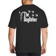 The Dogfather Boston Terrier Dog Dad Tshirt Idea Big And Tall Men's T-Shirt Back Print