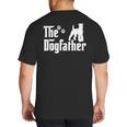 The Dogfather Tee Fathers Day Dad Dog Lover Schnauzer For Men Women Girls Kids Big And Tall Men's T-Shirt Back Print