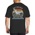 Don't Mess With DaddysaurusRex Daddy Saurus Dinosaur Men Big And Tall Men's T-Shirt Back Print