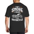 I Don't Snore I Dream I'm A Motorcycle Biker Dad Big And Tall Men's T-Shirt Back Print