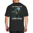 Don't Worry Kitten Daddy's Here Big And Tall Men's T-Shirt Back Print
