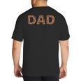 Donut Dad Donut Lover Father's Day For Dad Big And Tall Men's T-Shirt Back Print
